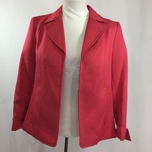 TanJay Petites Open Front Pink Jacket